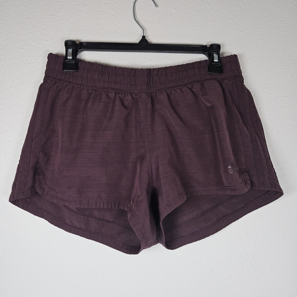 Adidas Girl's Youth Running Athletic Shorts Size Medium | Brown |